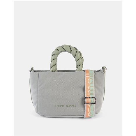 Bolso Shopper Madras Verde  Mar