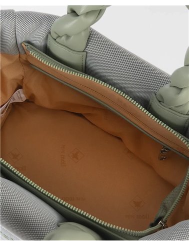 Bolso Shopper Madras Verde  Mar