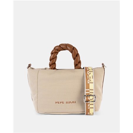 Bolso Shopper Madras Camel