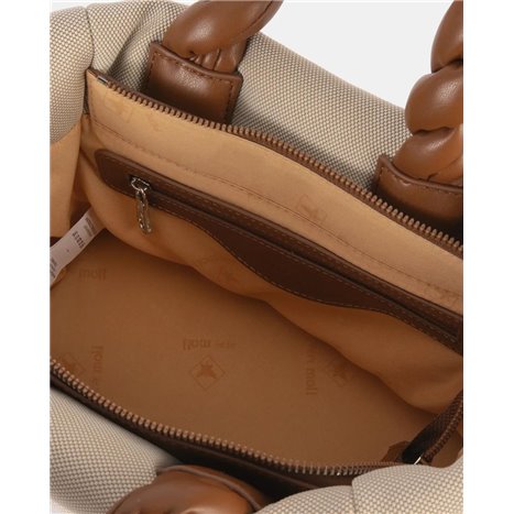 Bolso Shopper Madras Camel Bolso Shopper Madras Camel