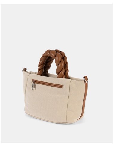 Bolso Shopper Madras Camel