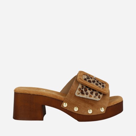 Sandalia Kafes Leopardo
