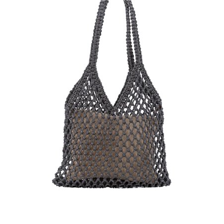 Bolso Tote Metal Arlene Negro
