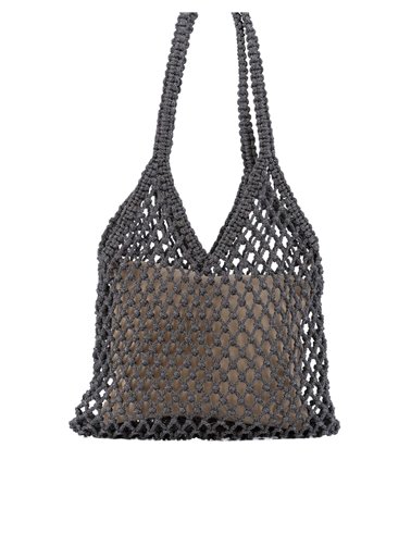 Bolso Tote Metal Arlene Negro