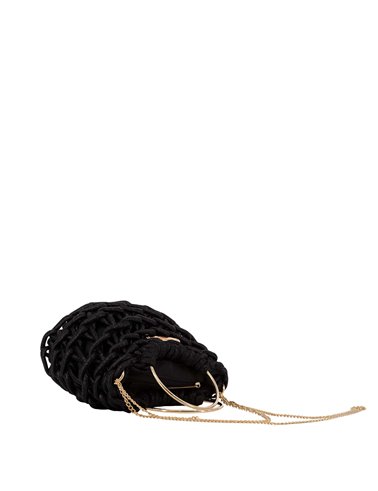 Bolso Clutch Metal Eloise Negro