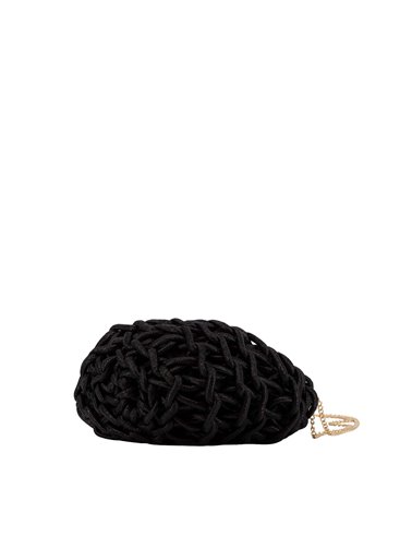 Bolso Clutch Metal Eloise Negro