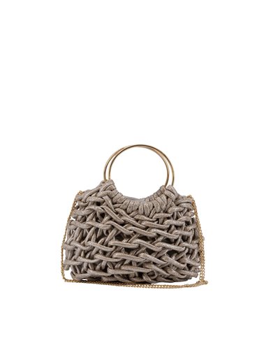 Bolso Clutch Metal Eloise Plata