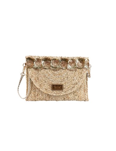 Bolso Clutch Greta Natural