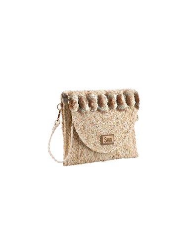 Bolso Clutch Greta Natural