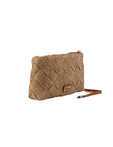 Bolso Clutch Zhoe Camel