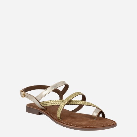 Sandalia Piñas Oro Sandalia Piñas Oro