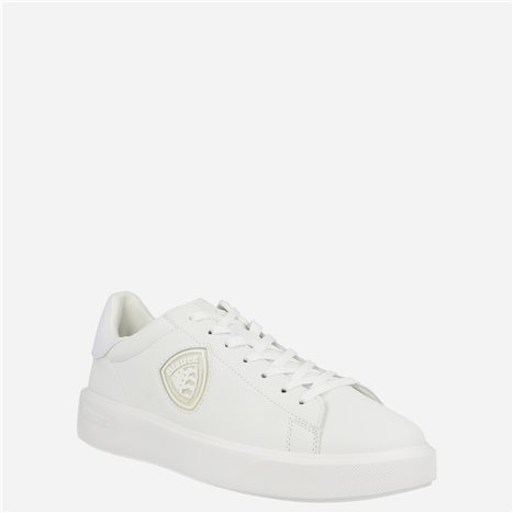 Sneaker Buck07 Lea Blanco