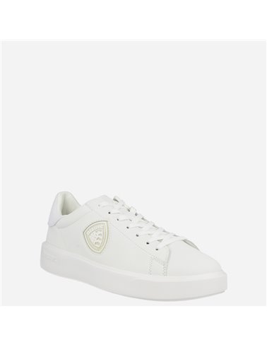 Sneaker Buck07 Lea Blanco