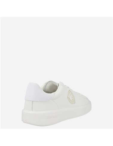 Sneaker Buck07 Lea Blanco