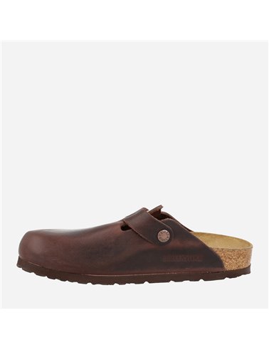 Zueco Boston Leather Oiled Marrón