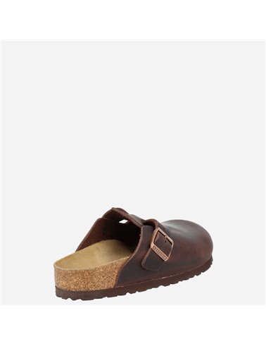 Zueco Boston Leather Oiled Marrón