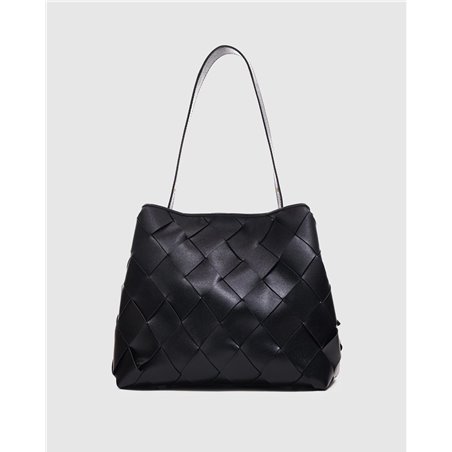 Bolso Chiara Braided Negro