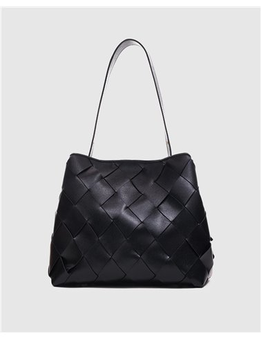 Bolso Chiara Braided Negro