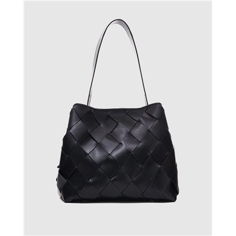 Bolso Chiara Braided Negro