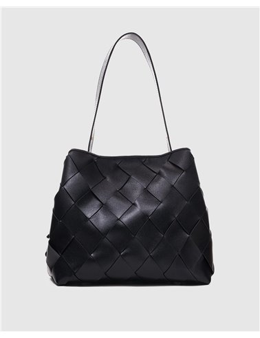 Bolso Chiara Braided Negro