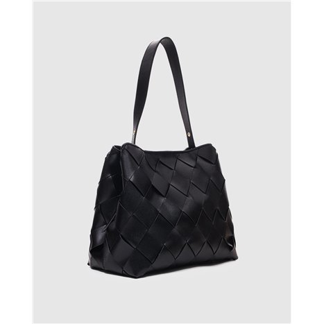 Bolso Chiara Braided Negro
