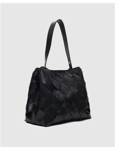 Bolso Chiara Braided Negro