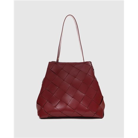 Bolso Chiara Braided Granate