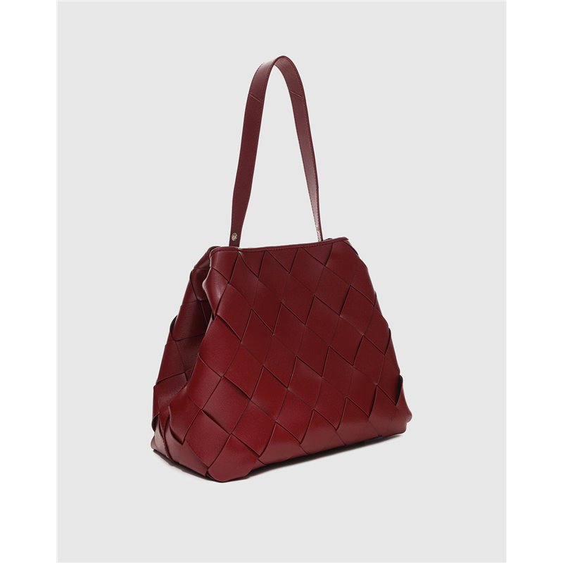 Bolso Chiara Braided Granate Bolso Chiara Braided Granate