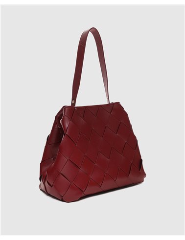 Bolso Chiara Braided Granate