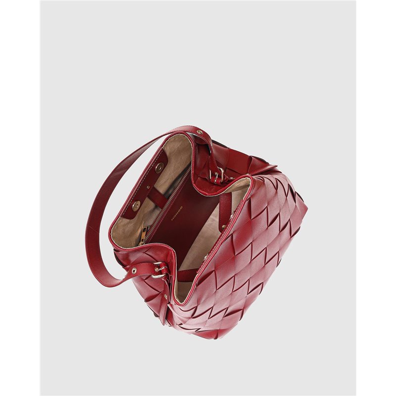 Bolso Chiara Braided Granate Bolso Chiara Braided Granate