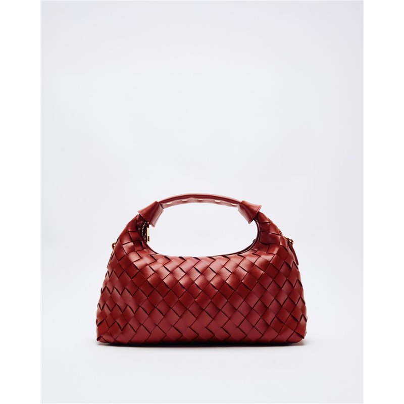 Bolso Dandy Braided Granate