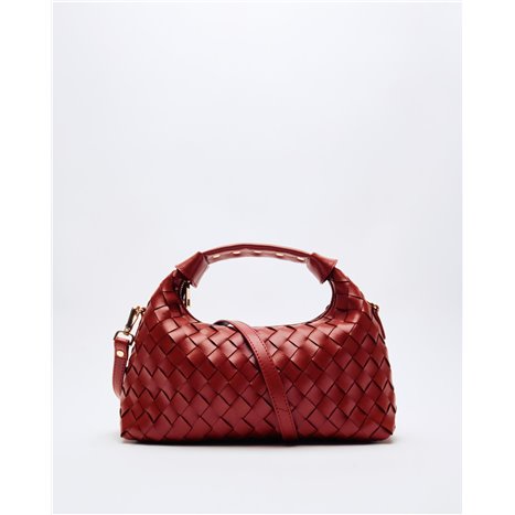 Bolso Dandy Braided Granate