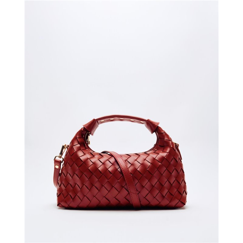 Bolso Dandy Braided Granate