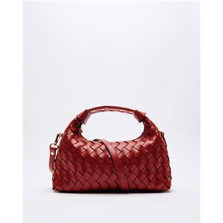 Bolso Dandy Braided Granate