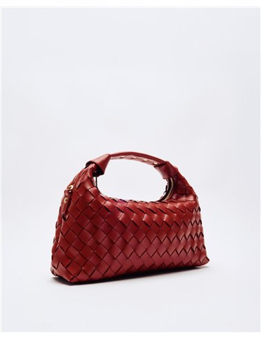 Bolso Dandy Braided Granate