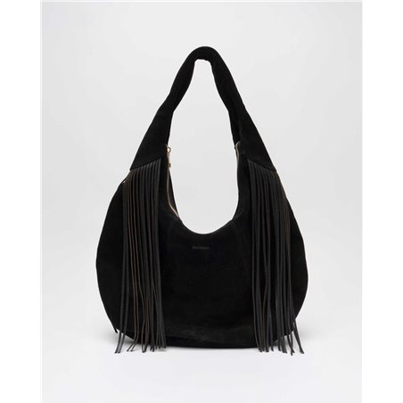 Bolso Gabi Suede Negro