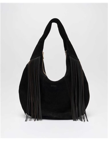 Bolso Gabi Suede Negro