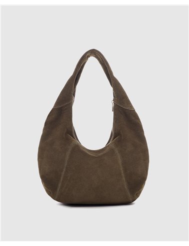 Bolso Gabi Suede Kaki
