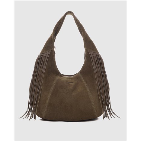 Bolso Gabi Suede Kaki