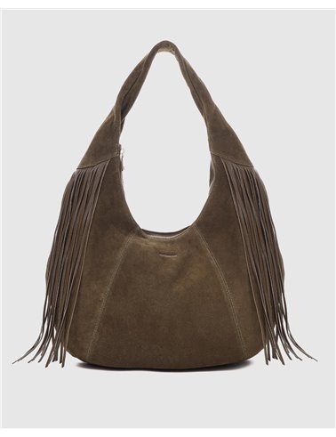Bolso Gabi Suede Kaki