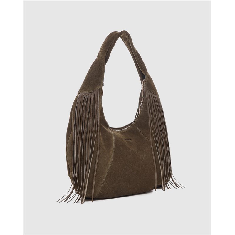 Bolso Gabi Suede Kaki