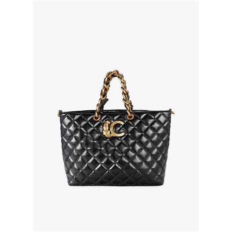 Bolso Shopper Quilted Negro