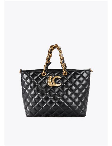 Bolso Shopper Quilted Negro
