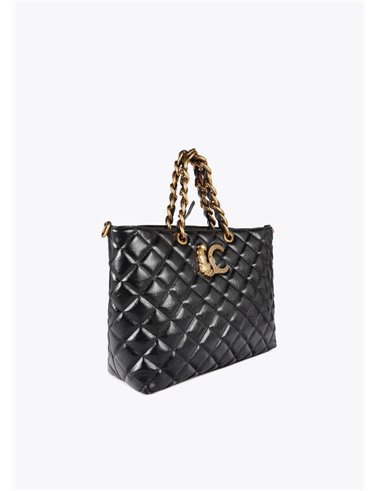 Bolso Shopper Quilted Negro