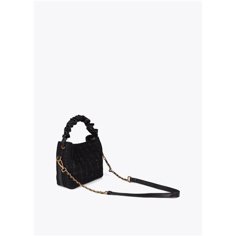 Bolso Mini Tweed Negro