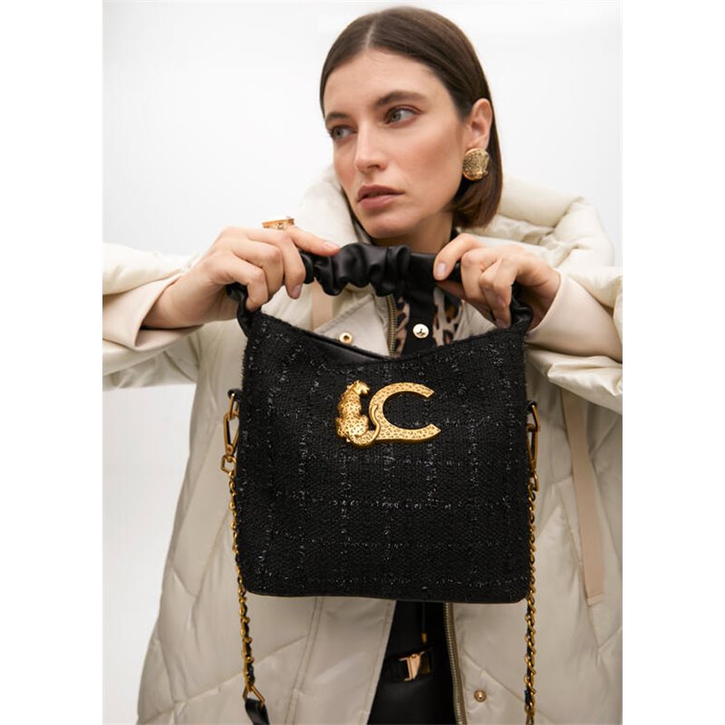 Bolso Mini Tweed Negro