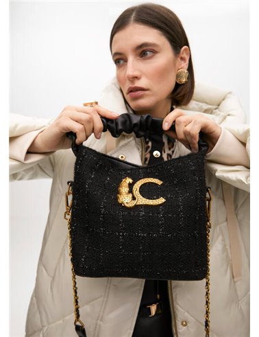 Bolso Mini Tweed Negro