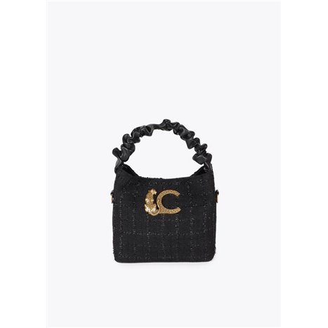 Bolso Mini Tweed Negro