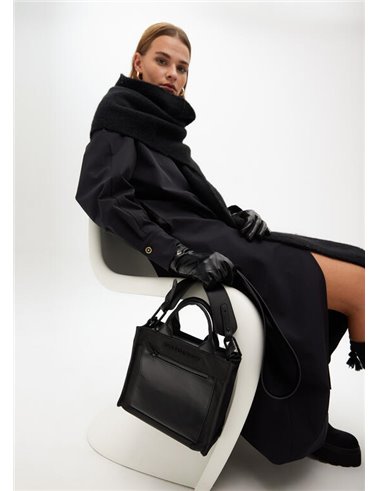 Bolso Bandolera Nylon Negro