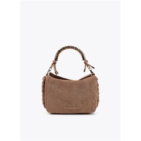 Bolso Bandolera Metal Beig